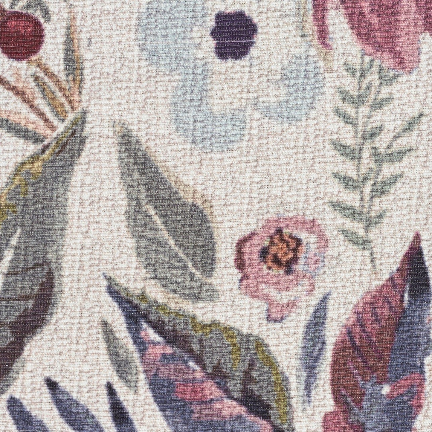 Nourison Ivory & Pink Machine Washable Rug - Swatch