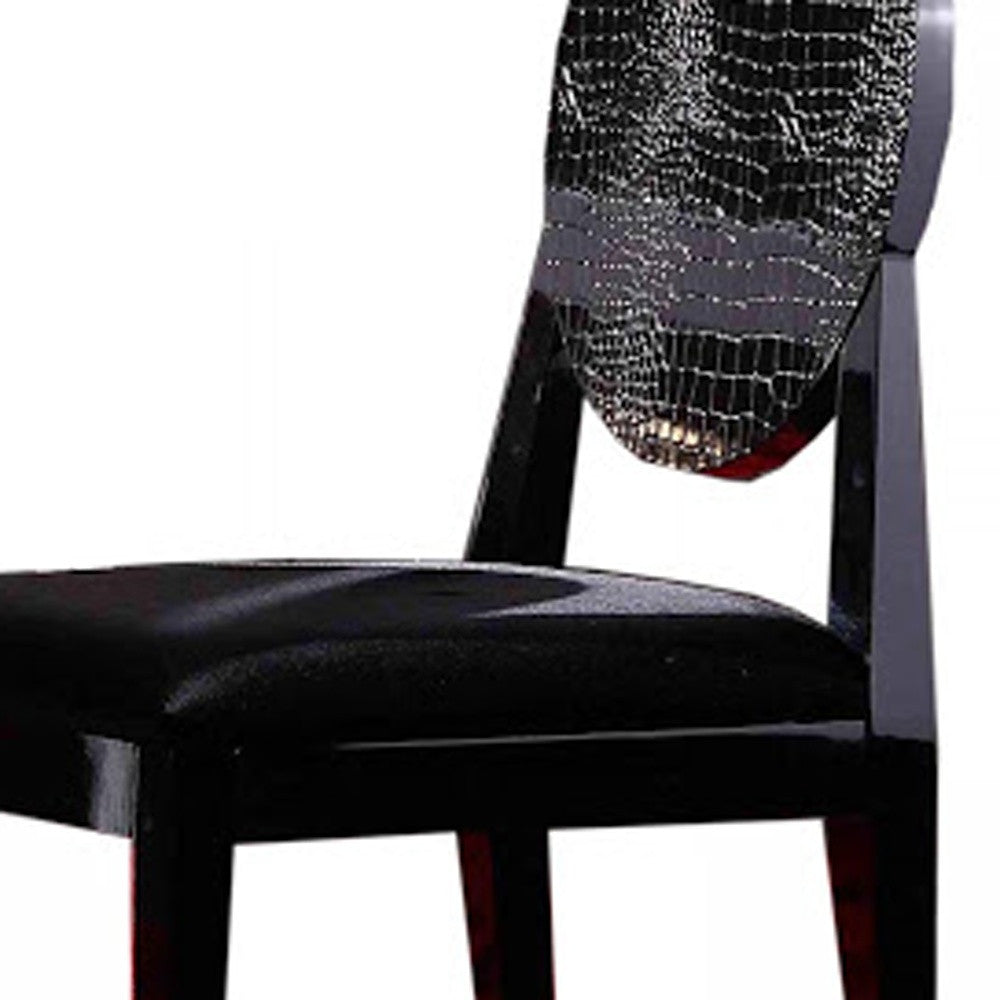 Black Velvet Dining Chair - Set of 2