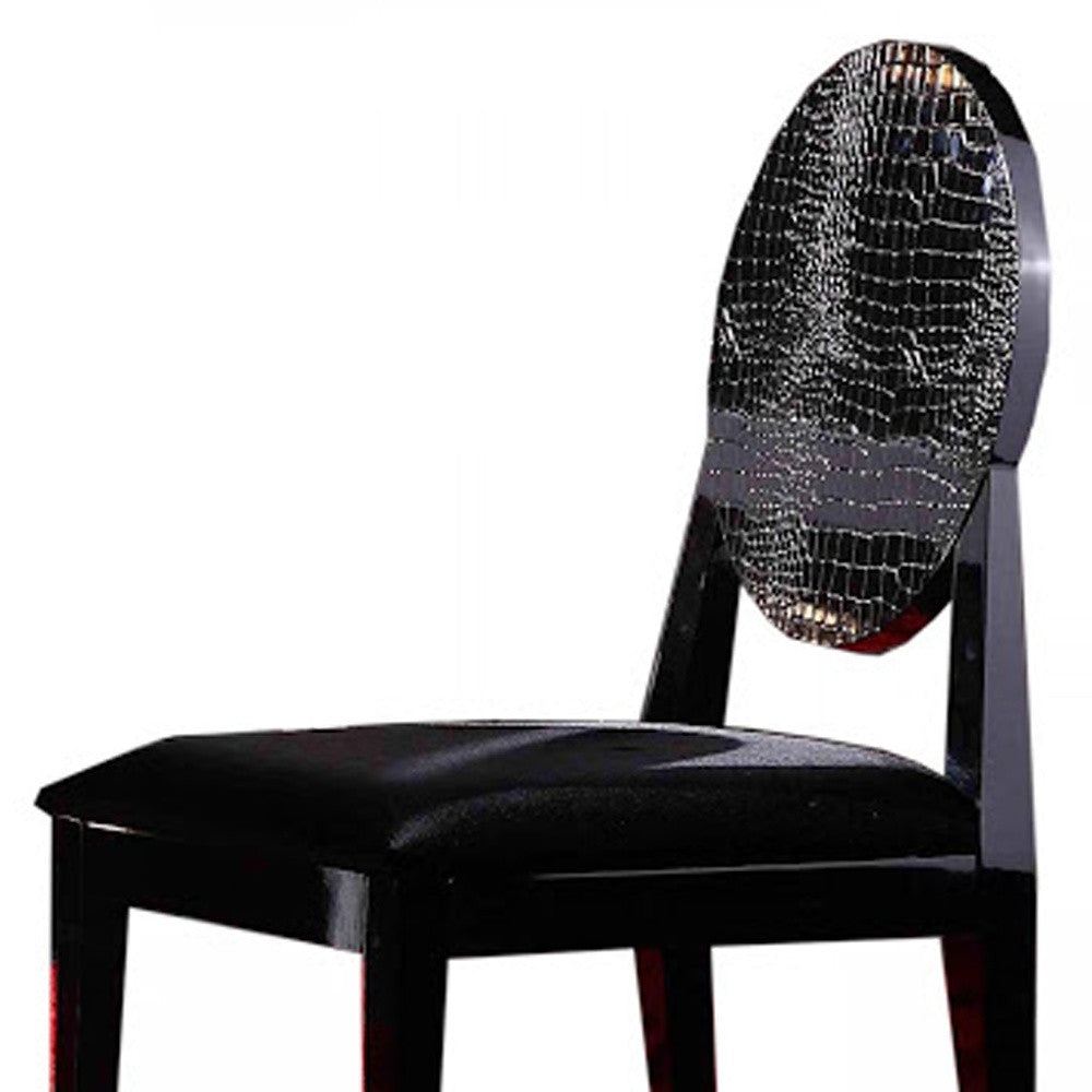 Black Velvet Dining Chair - Set of 2