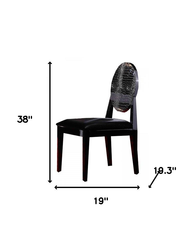 Black Velvet Dining Chair - Set of 2