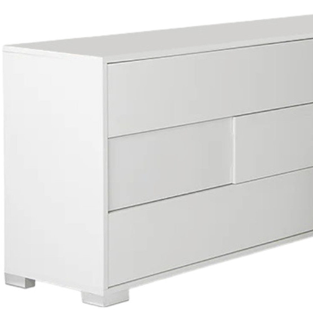 Gray Solid Wood 7-Drawer Double Dresser