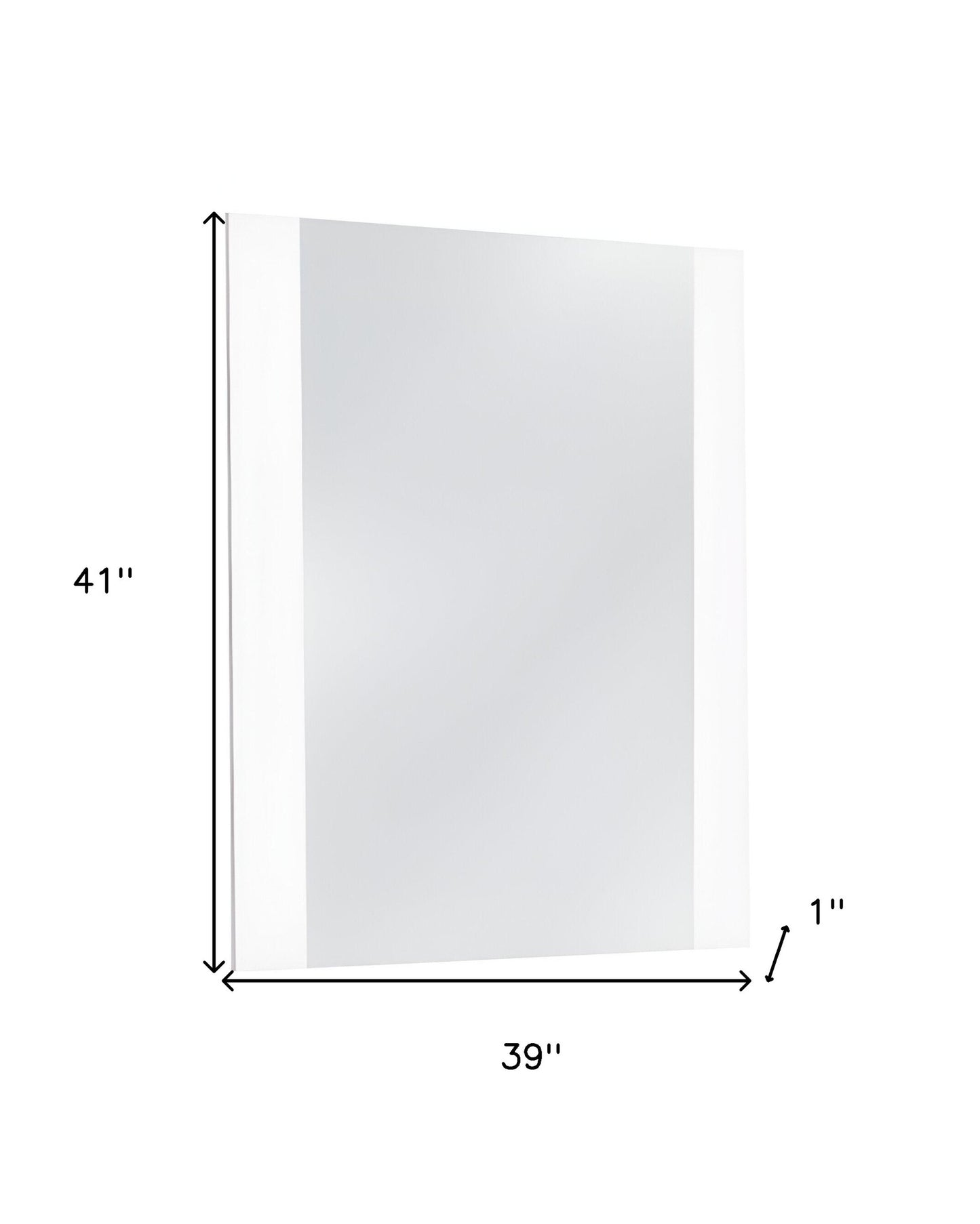 White Framed Mounted Dresser Mirror