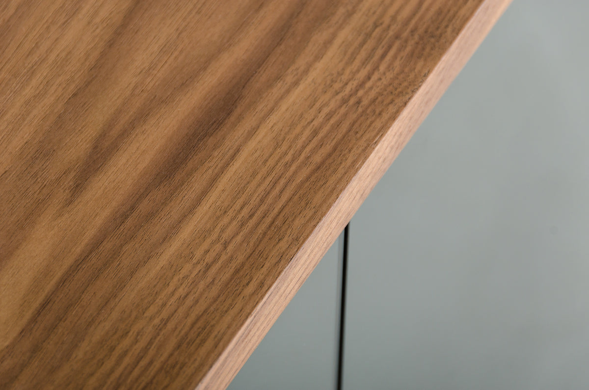 Solid Wood Sideboard w/ Glass Door