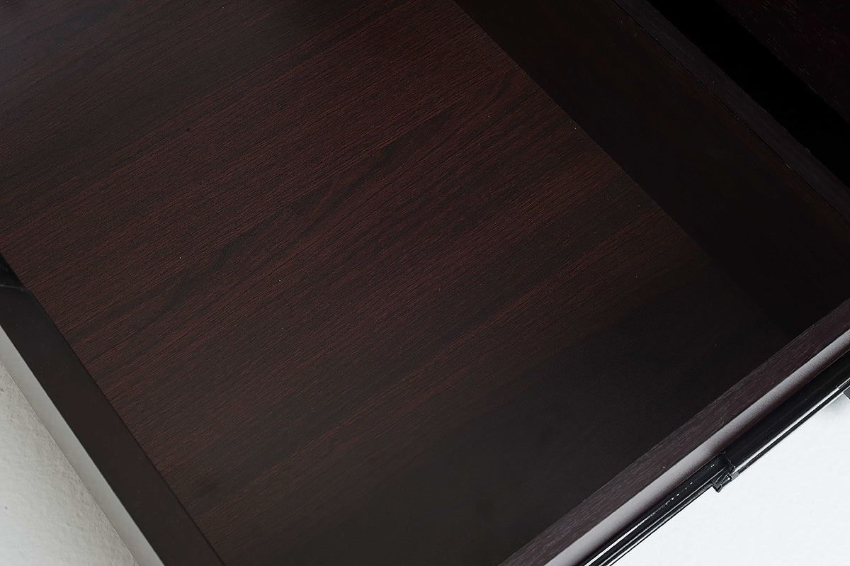 Brown Solid Wood 7-Drawer Double Dresser