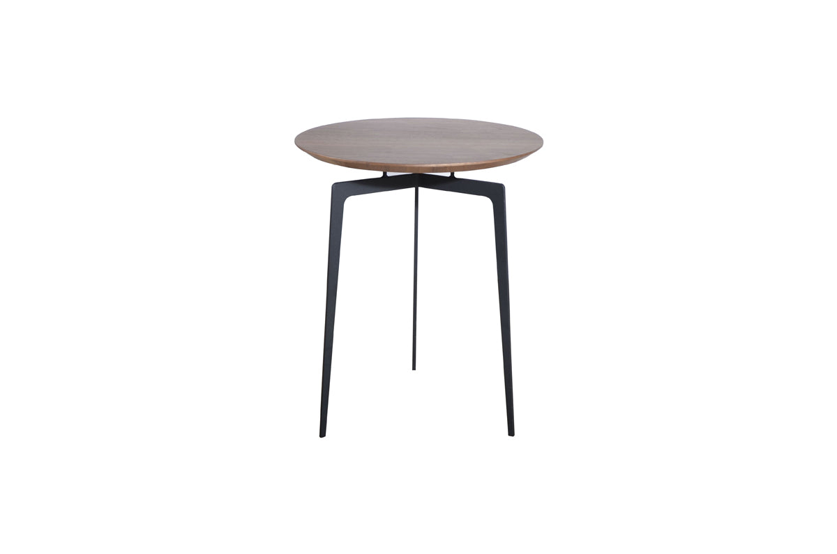 Walnut Veneer & Metal Coffee Table Set