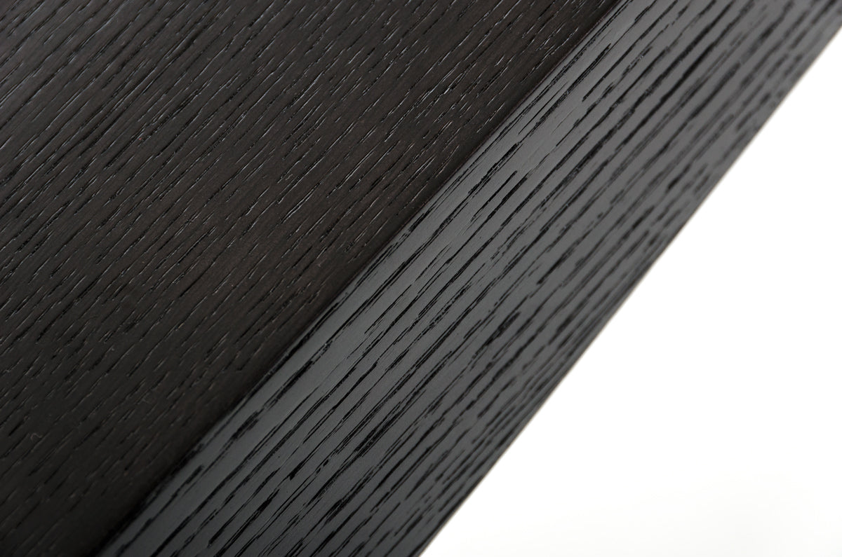 Wenge Veneer & Steel Console Table
