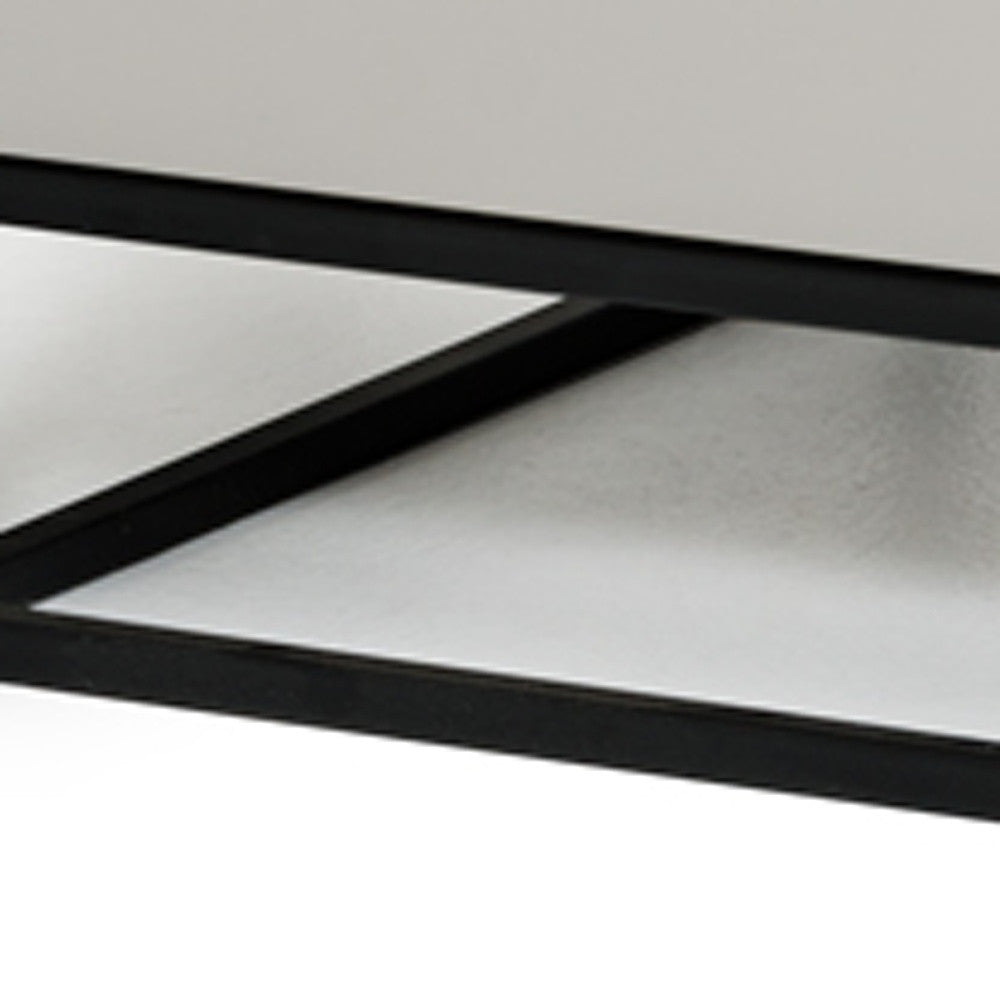 Light Grey w/ Metal Base Nightstand