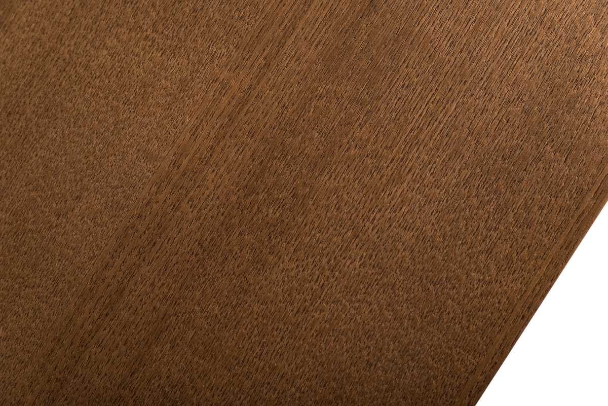 Walnut Wood And Stainless Steel Dining Table