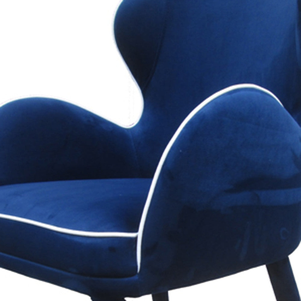 Blue Fabric Dining Chair