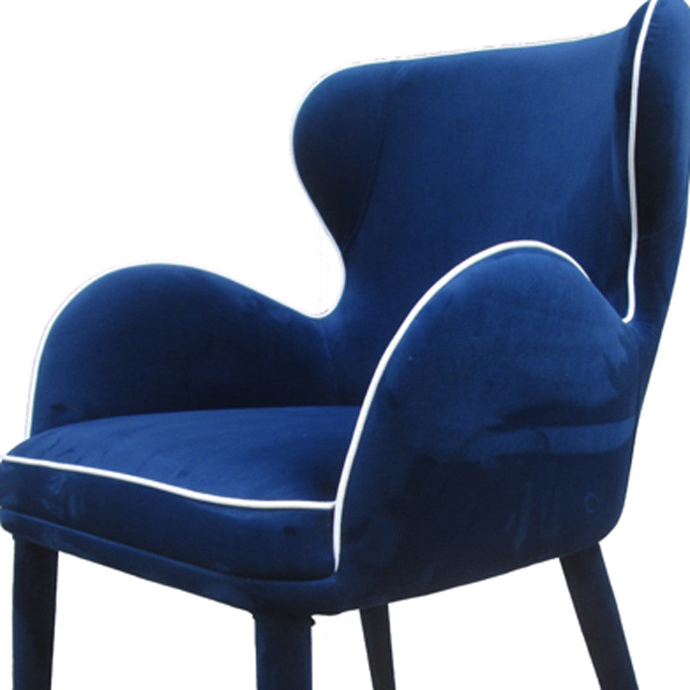 Blue Fabric Dining Chair