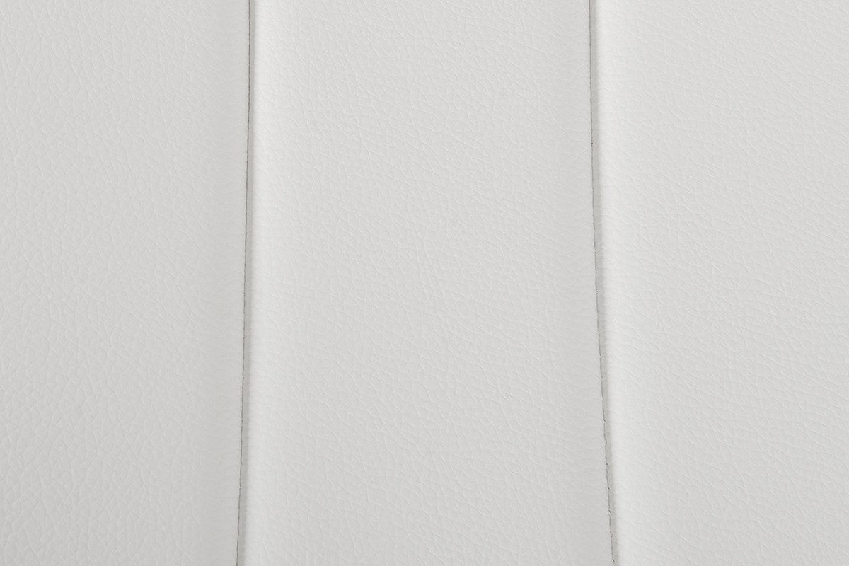 White & Silver Faux Leather Dining Chair - Set of 2