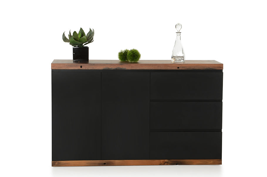 Black Ship Wood Sideboard