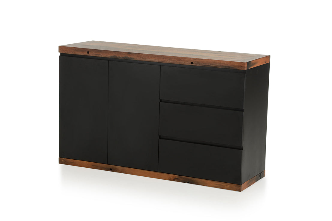 Black Ship Wood Sideboard