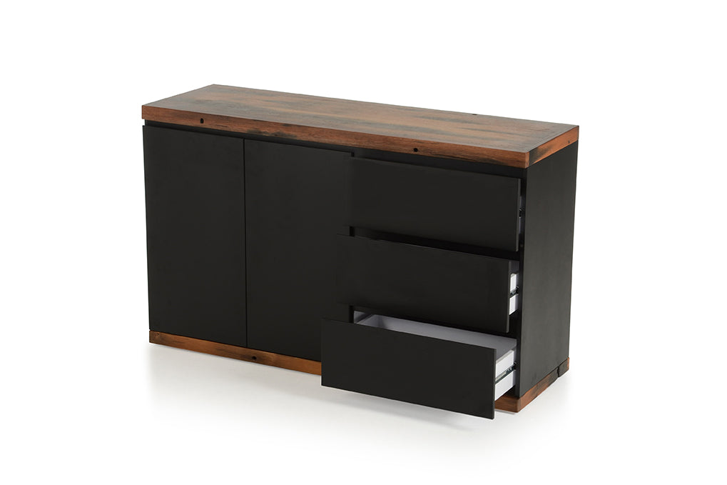 Black Ship Wood Sideboard