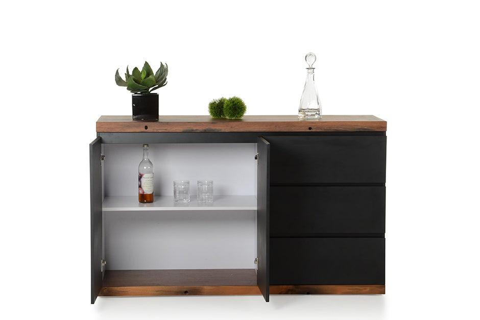 Black Ship Wood Sideboard