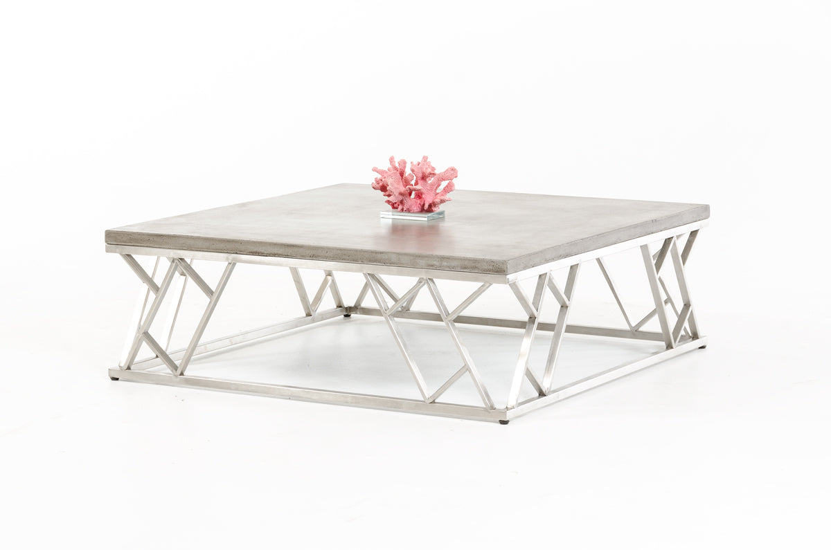Concrete & Steel Coffee Table