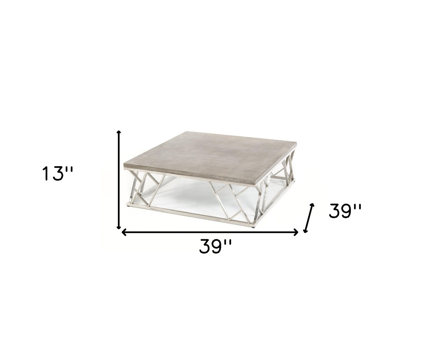 Concrete & Steel Coffee Table