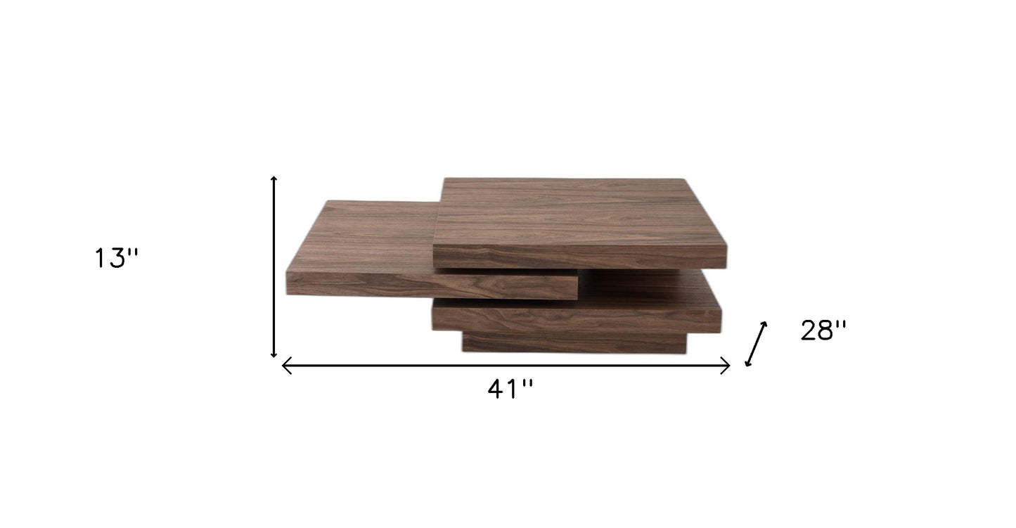 Walnut Veneer Coffee Table