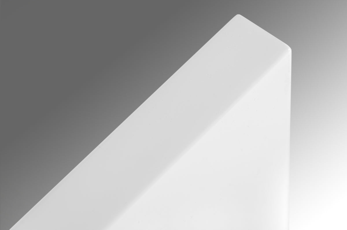 White Mdf And Glass Mirror