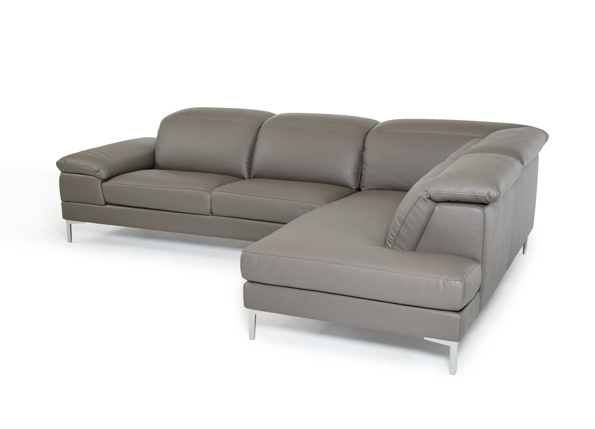 Grey Eco Leather Sectional
