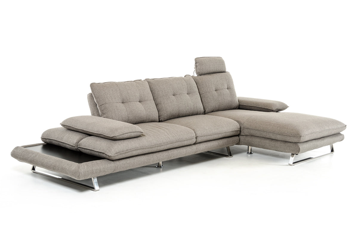 Grey Fabric Sectional