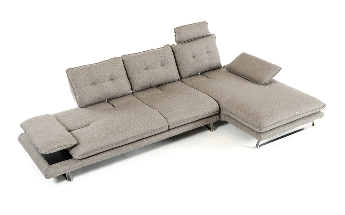 Grey Fabric Sectional
