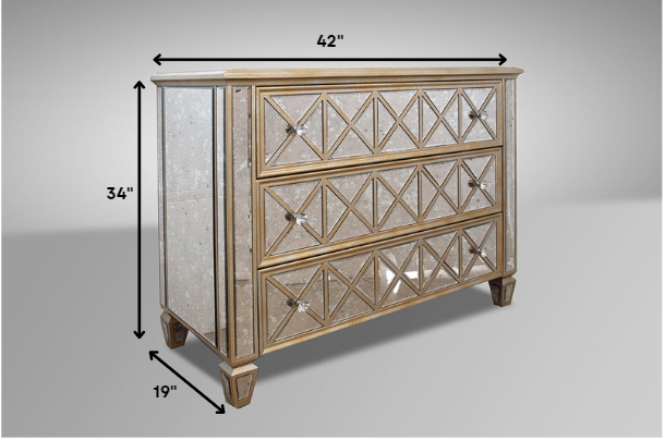 Natural Solid Wood 5-Drawer Chest
