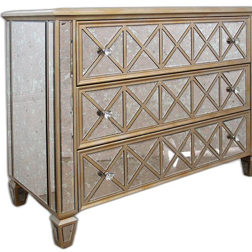 Natural Solid Wood 5-Drawer Chest