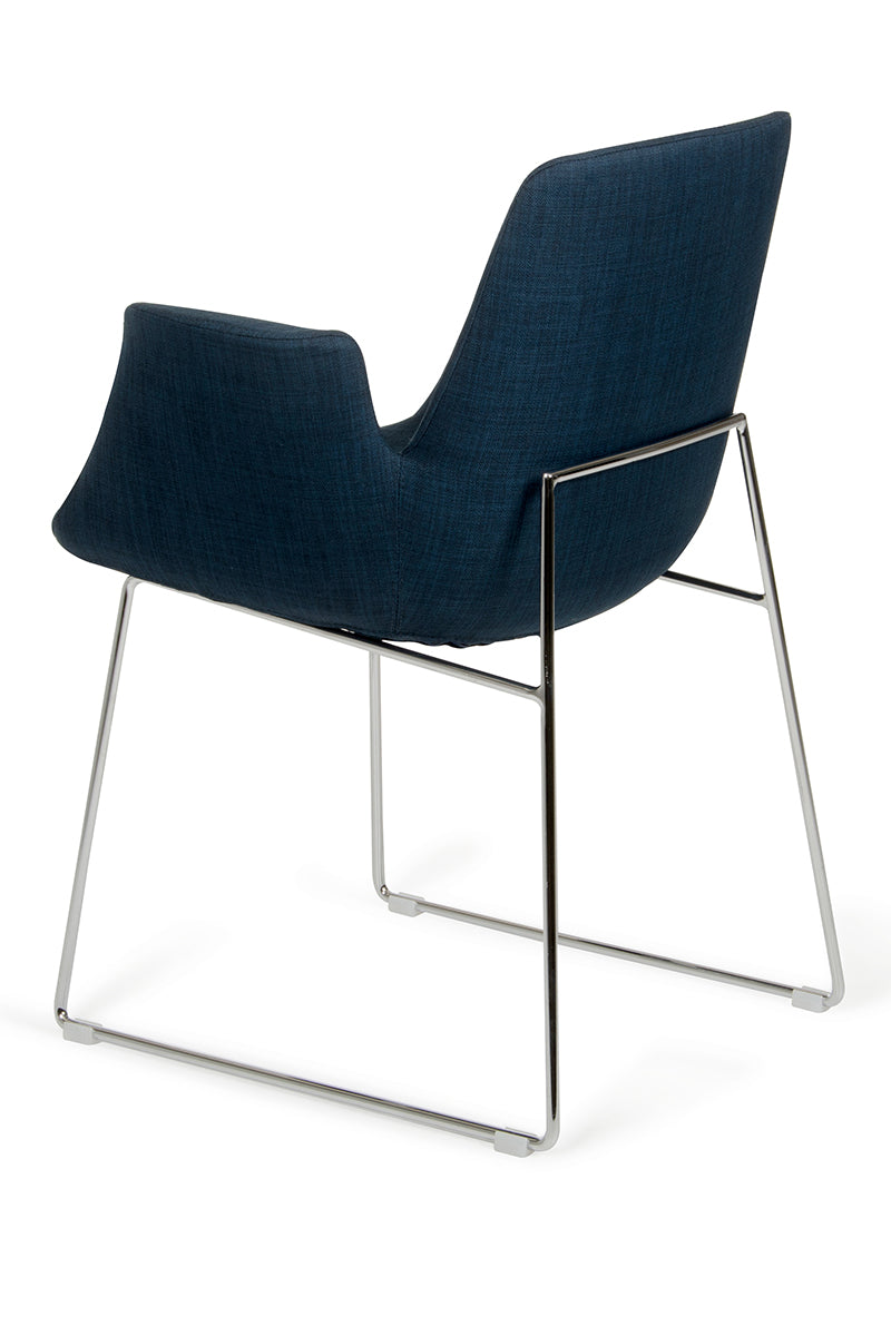 Blue & Silver Dining Chair