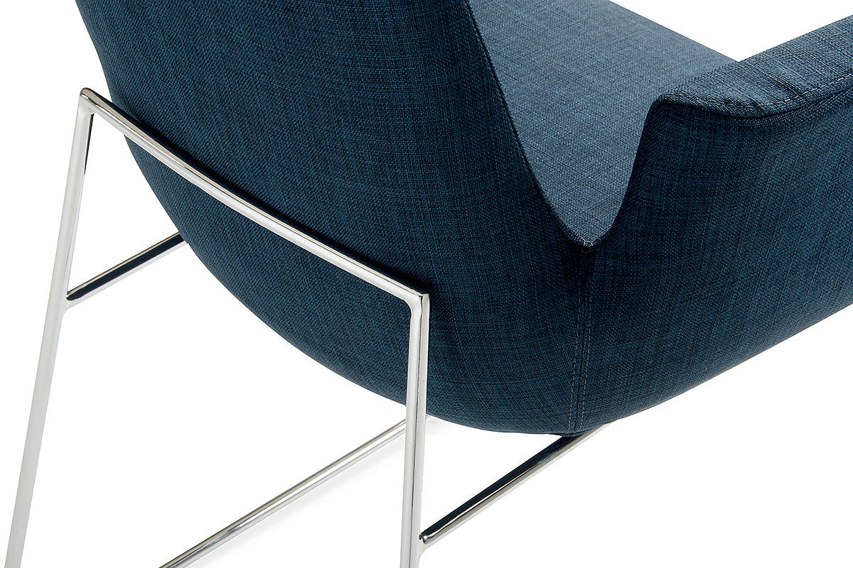 Blue & Silver Dining Chair