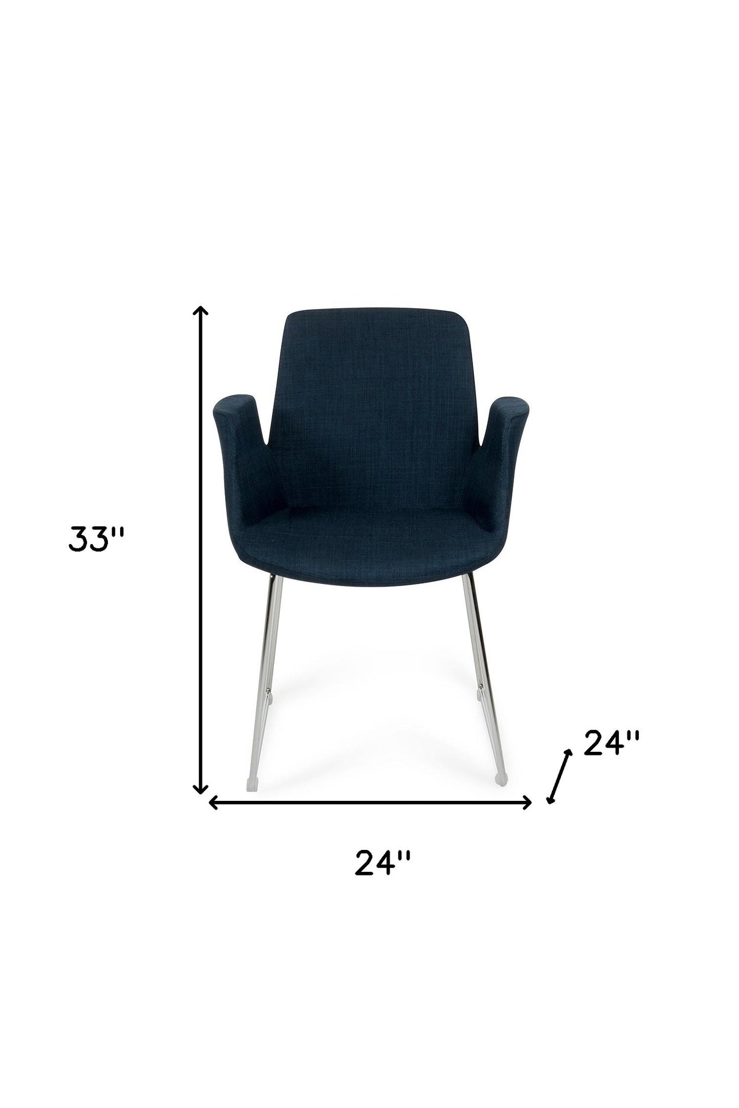 Blue & Silver Dining Chair