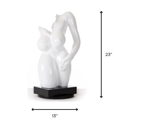 White Ceramic Bust