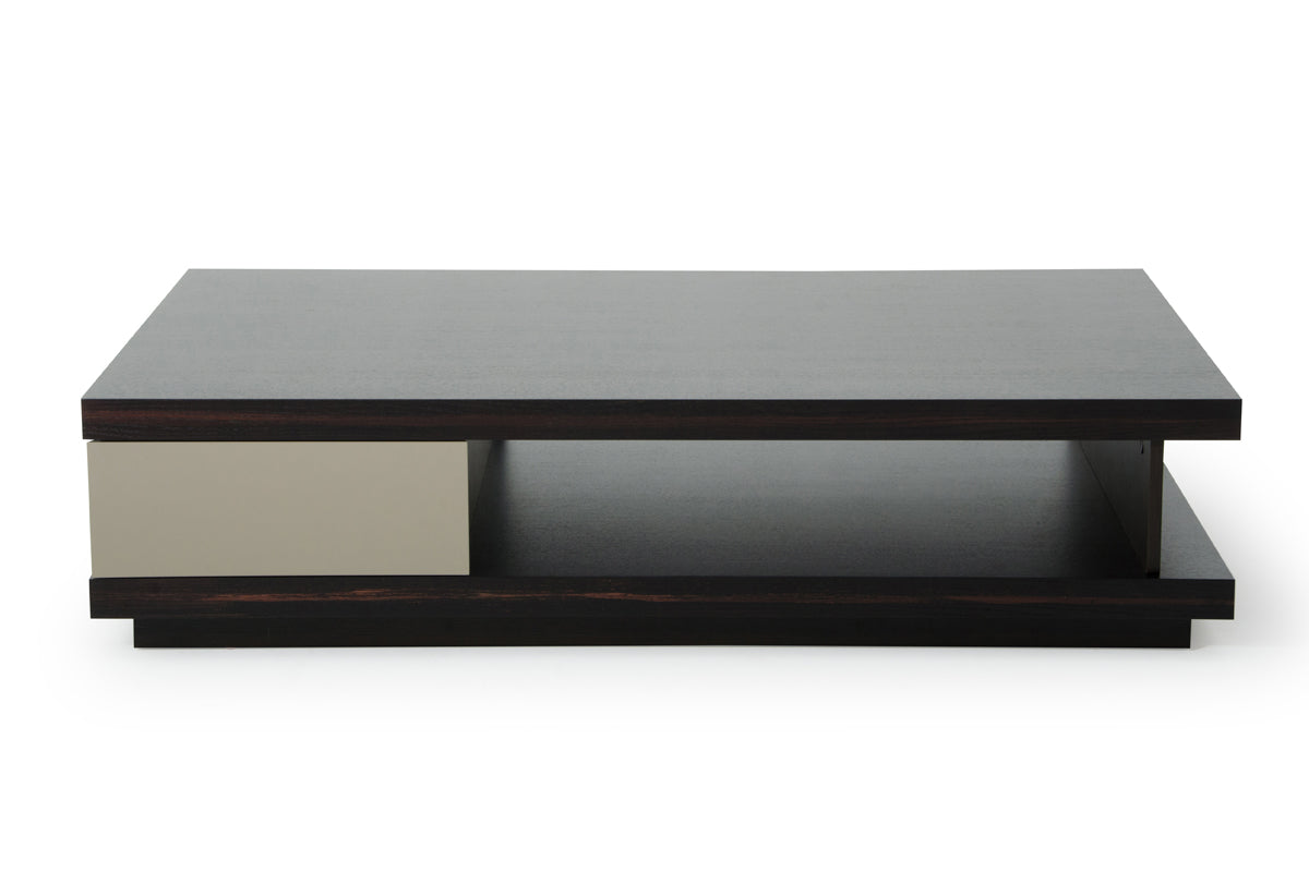 Oak & Grey Gloss Veneer Coffee Table