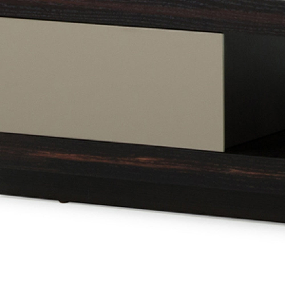 Oak & Grey Gloss Veneer Coffee Table