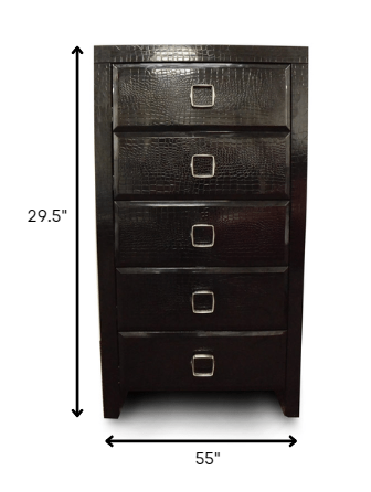 White Solid Wood 3-Drawer Gentlemans Chest