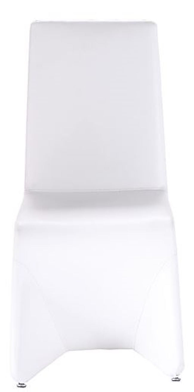 White Faux Leather Dining Chair - Set of 2