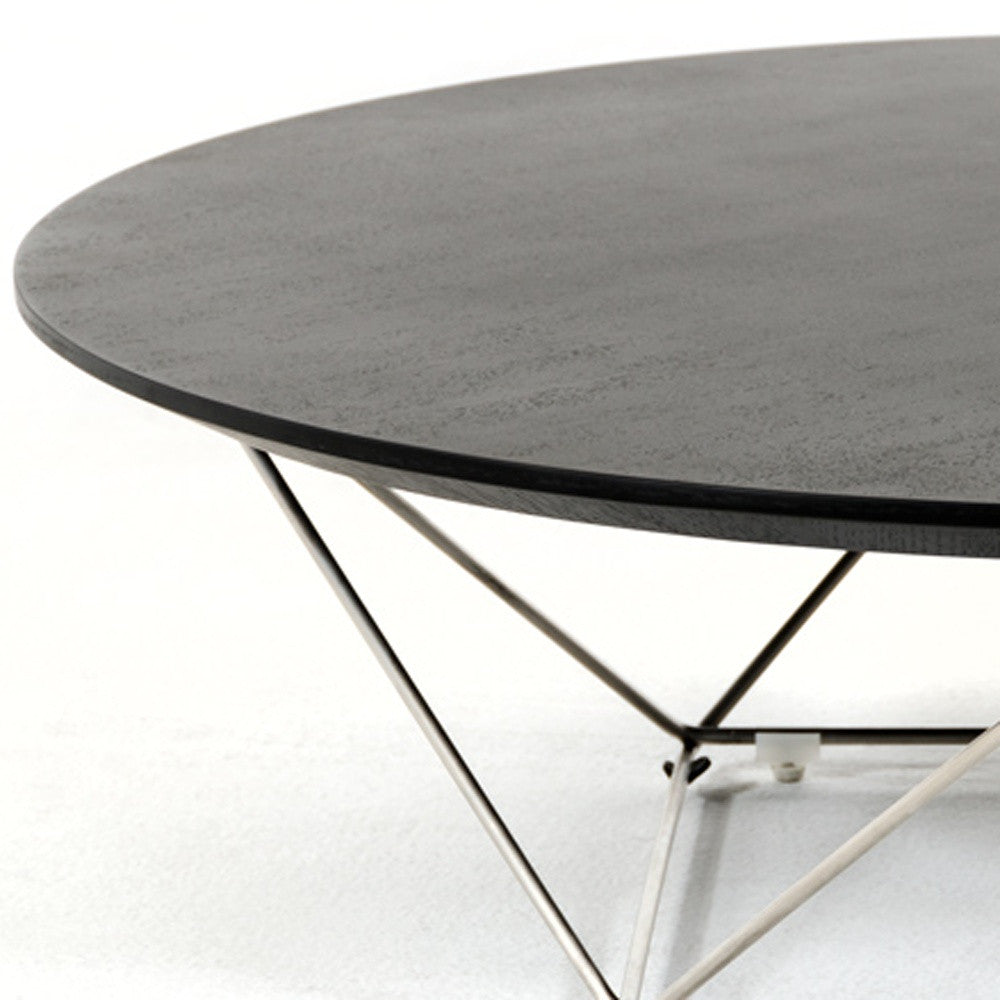 Wenge Veneer & Stainless Steel Coffee Table