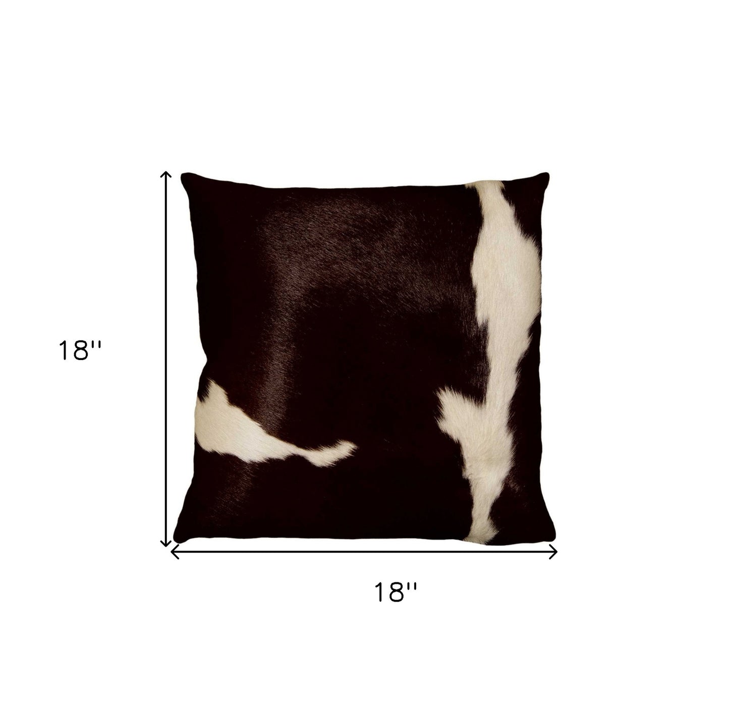 Chocolate Cowhide Pillow
