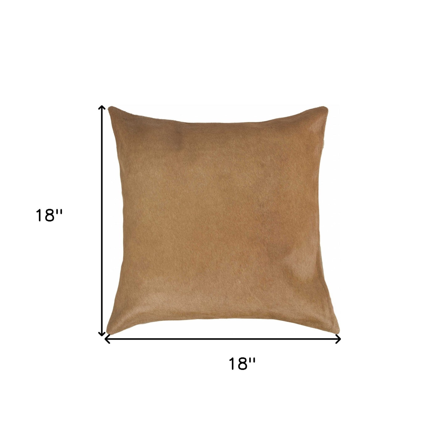 Tan Cowhide Pillow