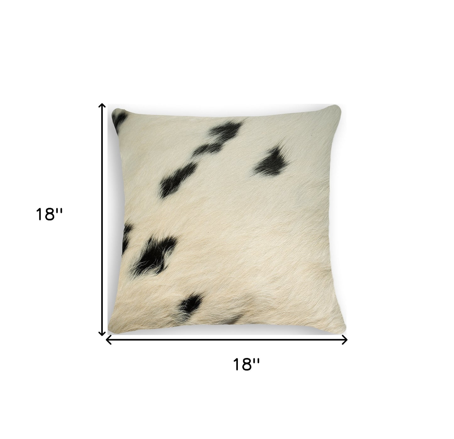 Black & White Cowhide Pillow