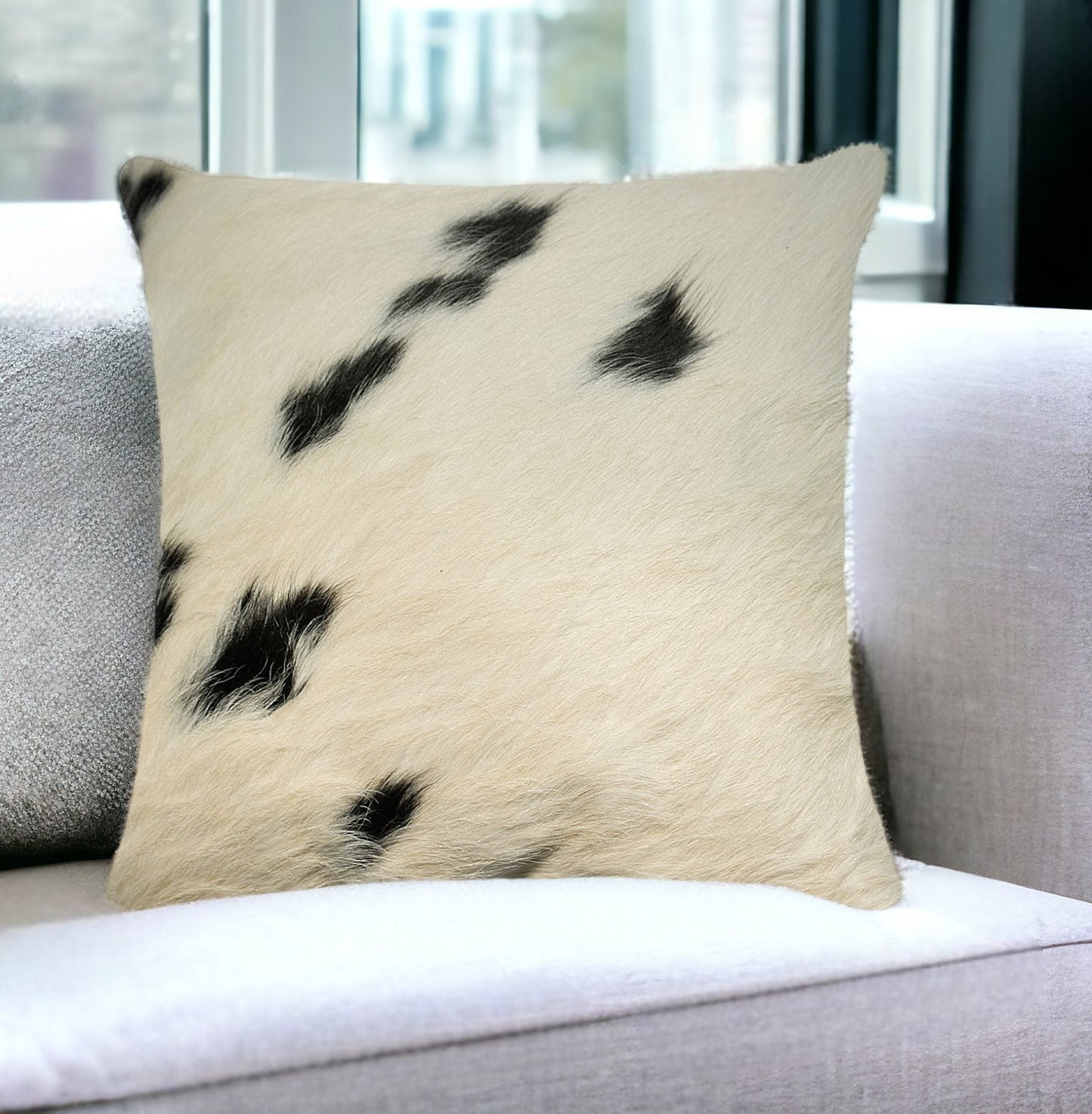 Black & White Cowhide Pillow