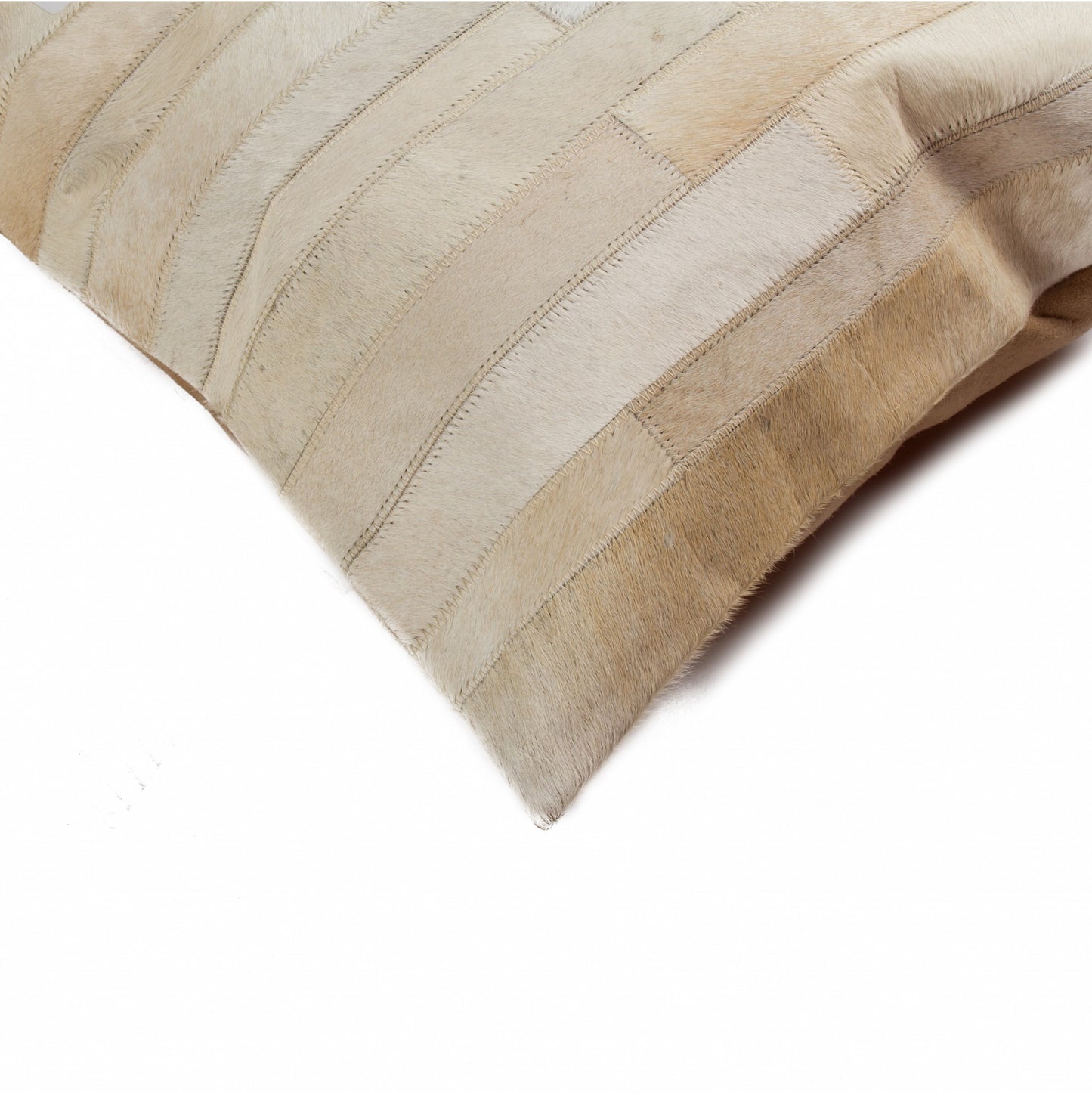 Tan Cowhide Pillow