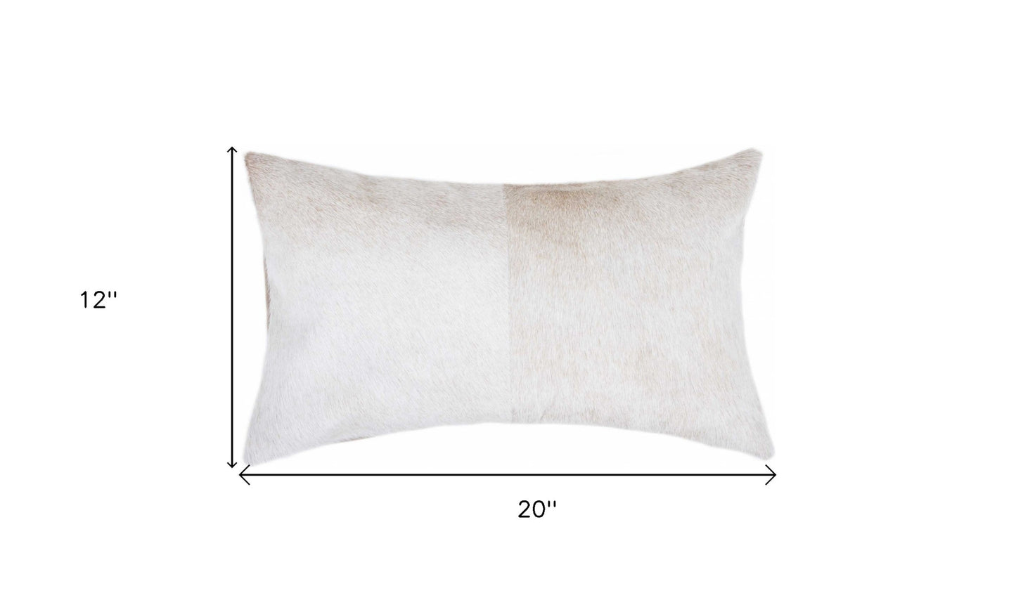 Natural Cowhide Lumbar Pillow