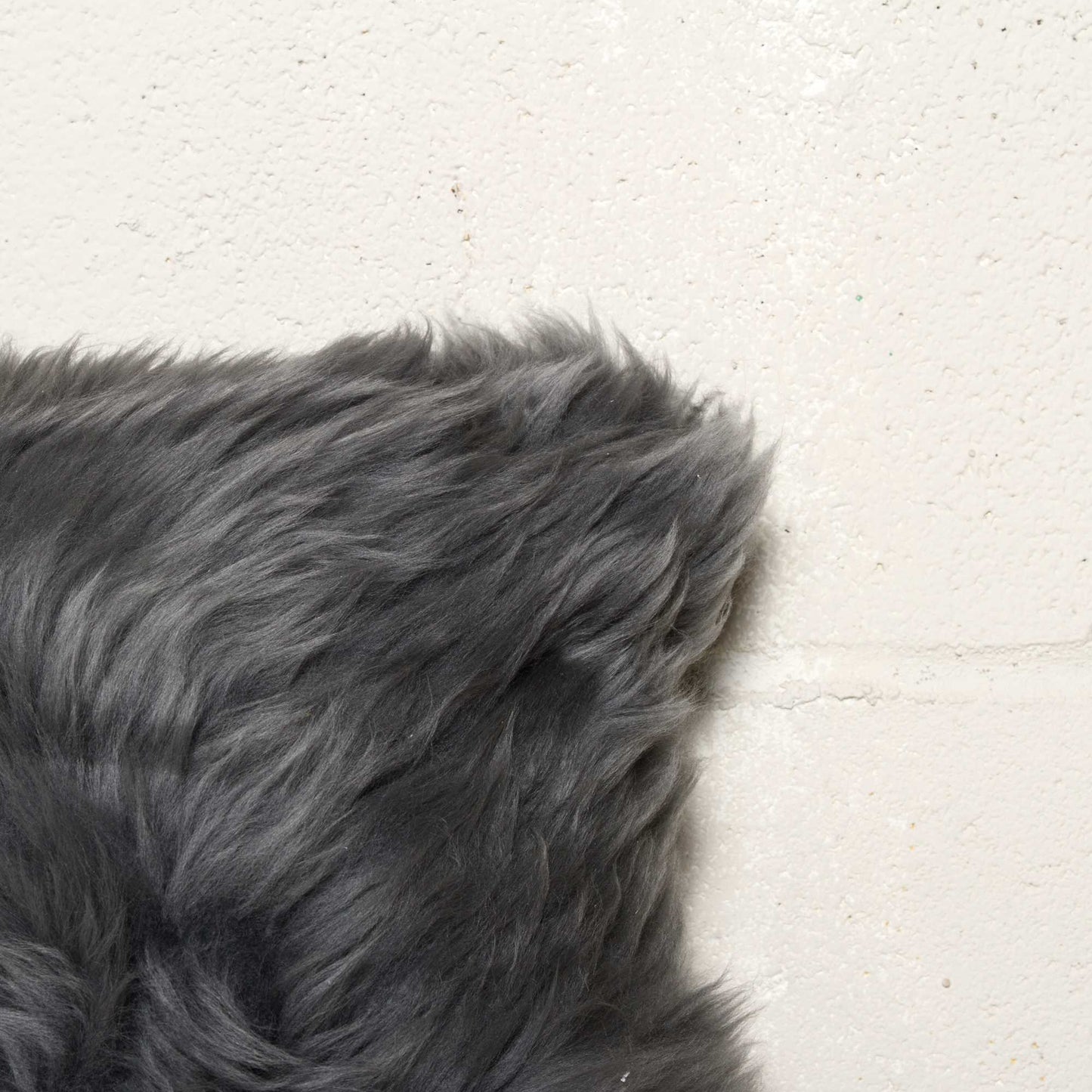 Gray Sheepskin Pillow