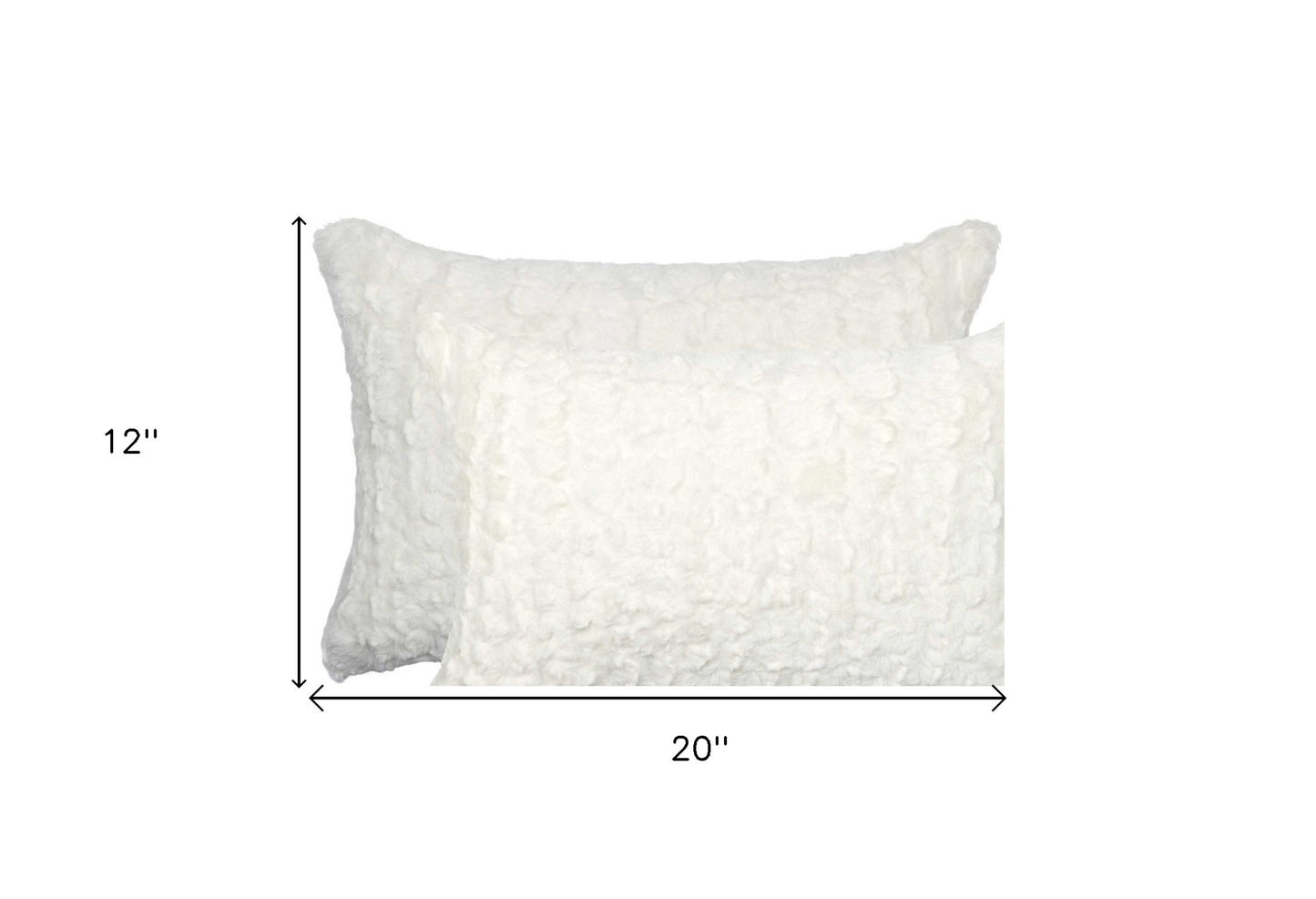 Ivory Faux Fur Pillow