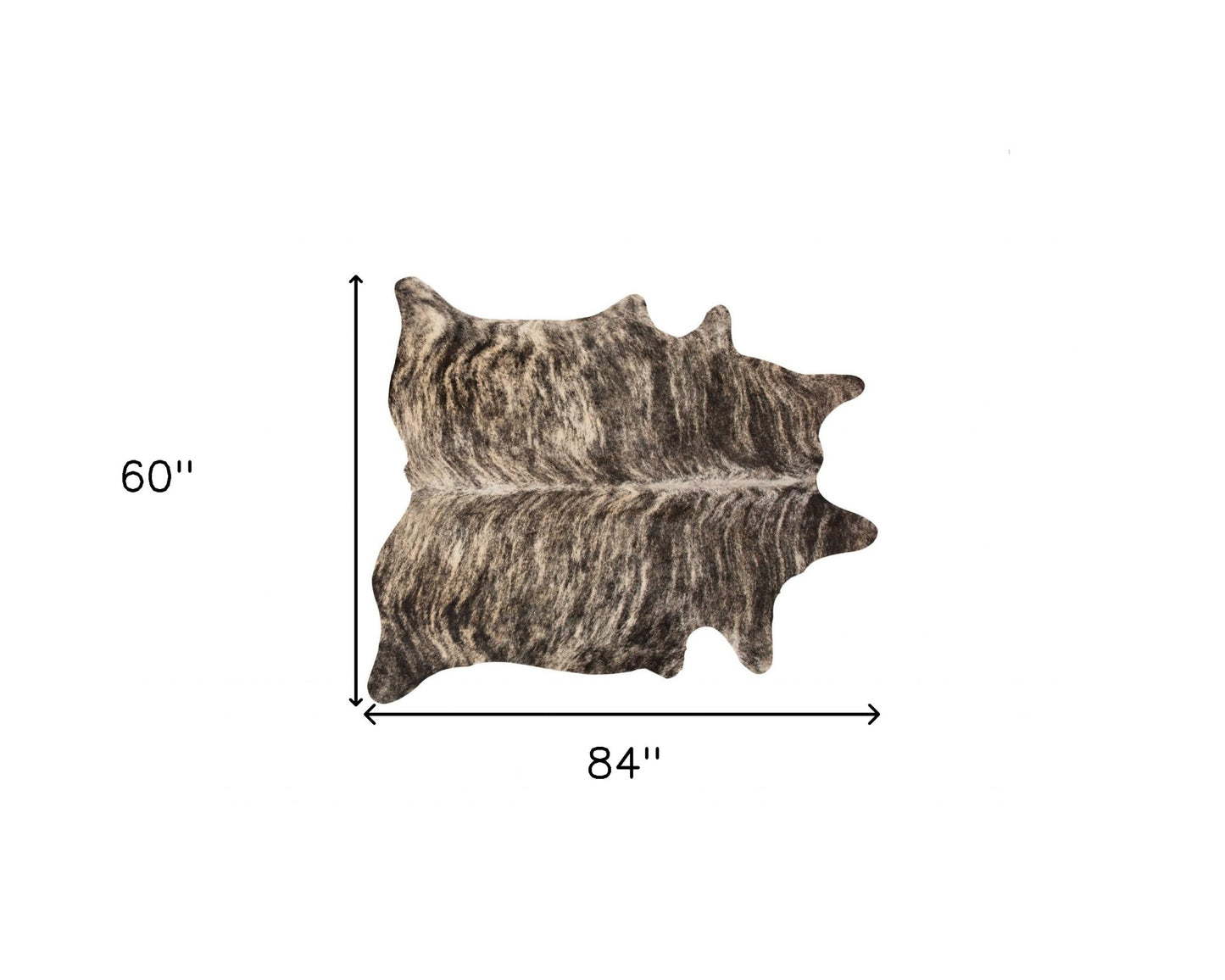 5 x 7 Exotic Zebu Cowhide Rug