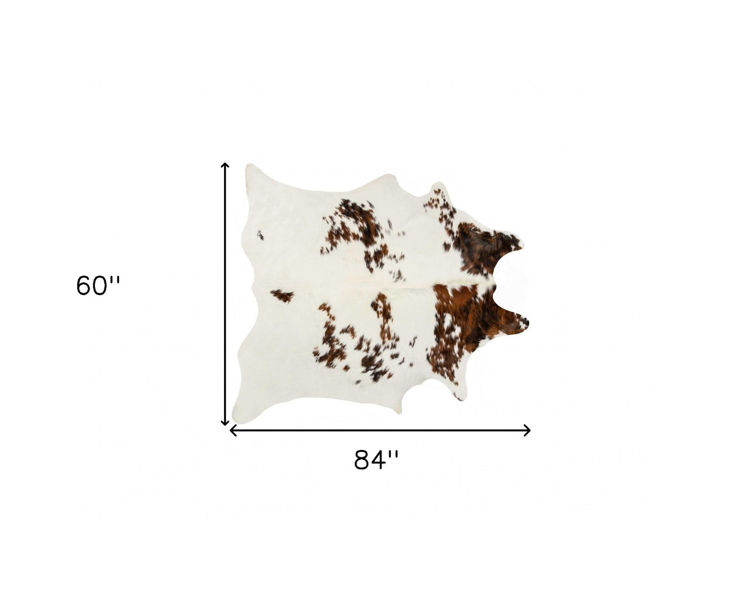 5 x 7 Tricolor Cowhide Rug