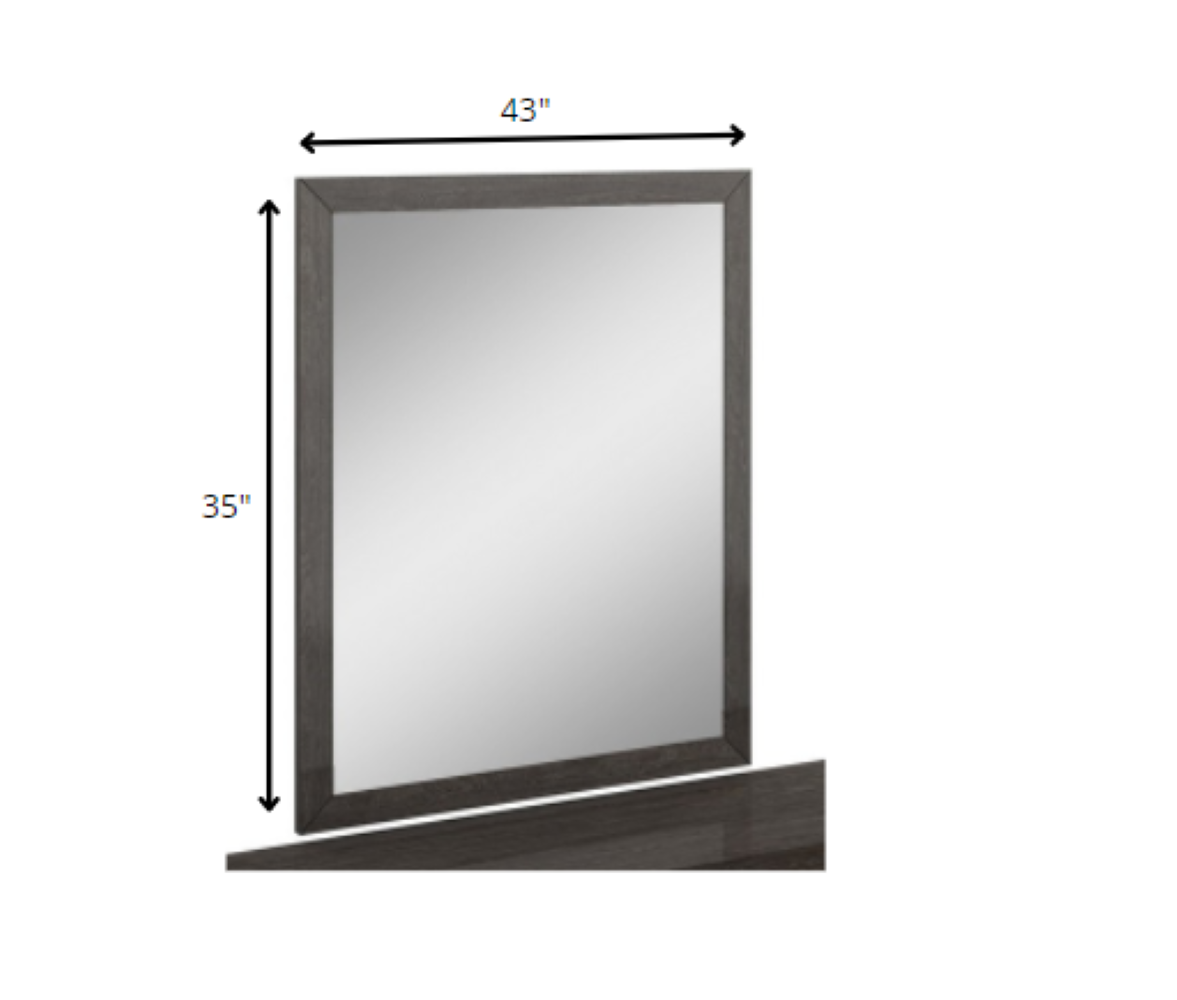 Refined Grey High Gloss Mirror