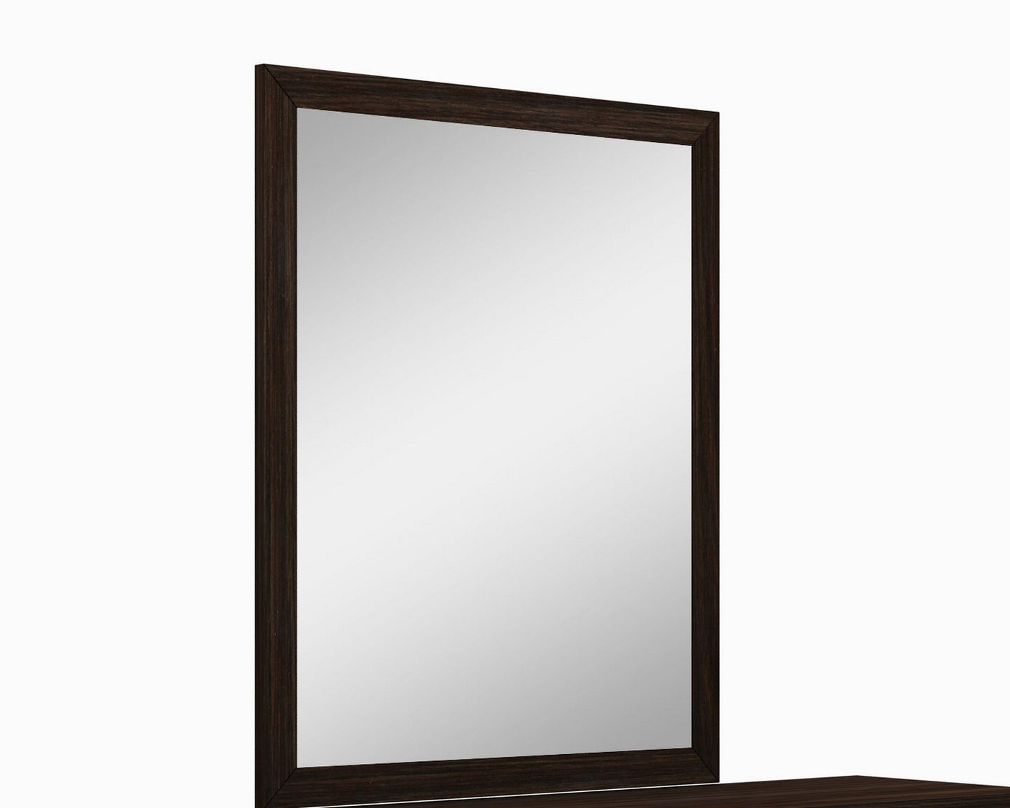 Dark Brown Framed Dresser Mirror
