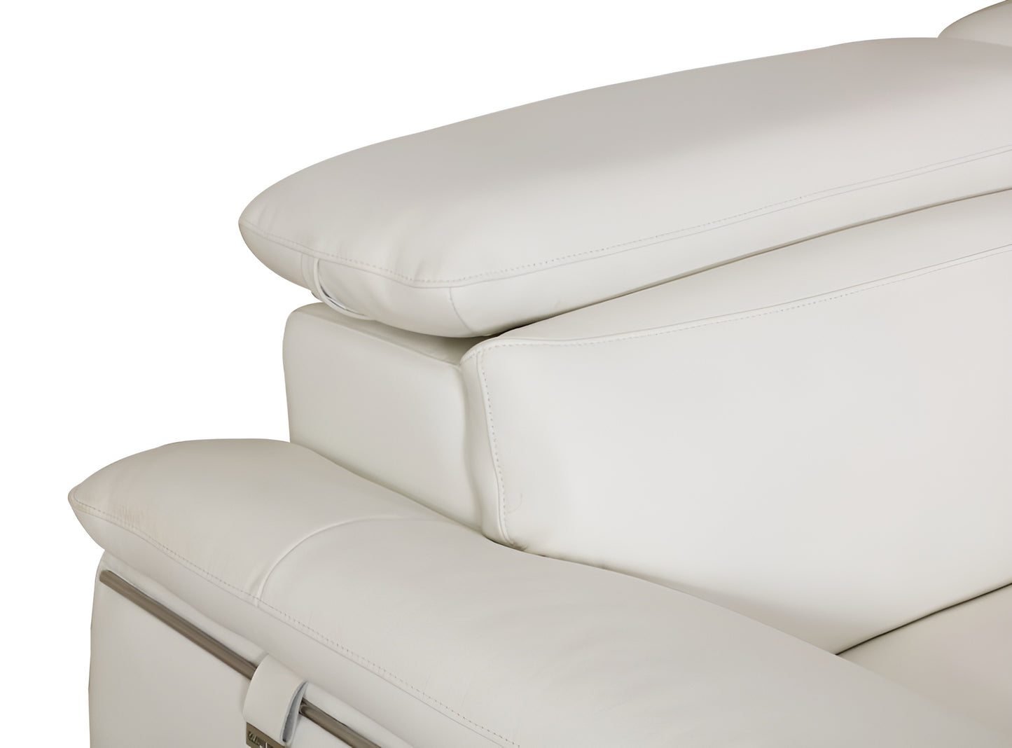 White Italian Leather Sofa